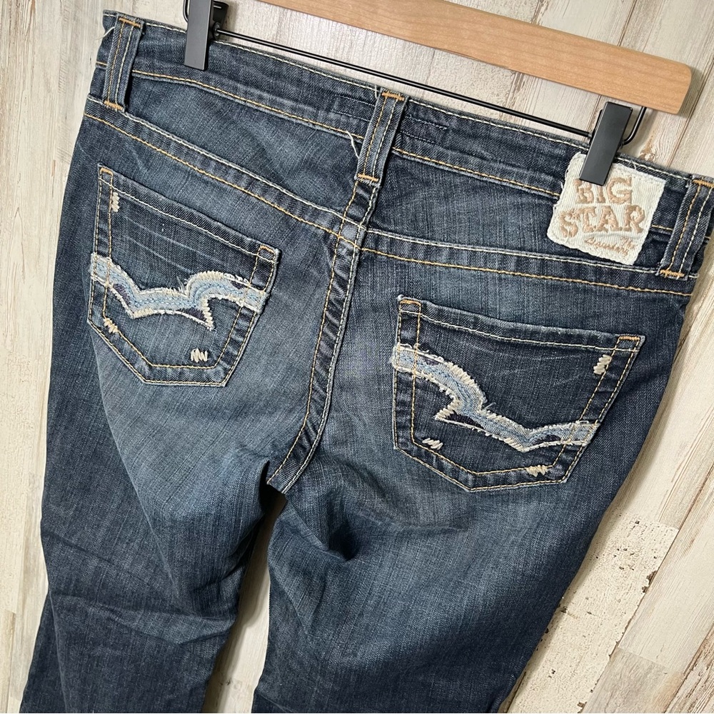 Big Star Jeans Mid Rise Fit Dark Wash Bootcut Womens Size 31‎